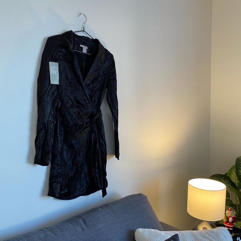 Brand new H&M wrap around satin dress